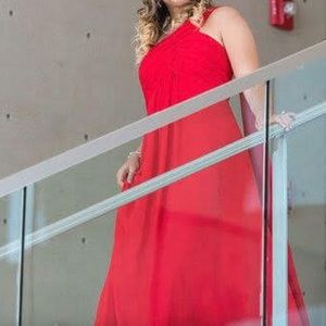 One shoulder formal dress